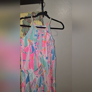 Lilly Pulitzer Pink and Blue Patterned Dress